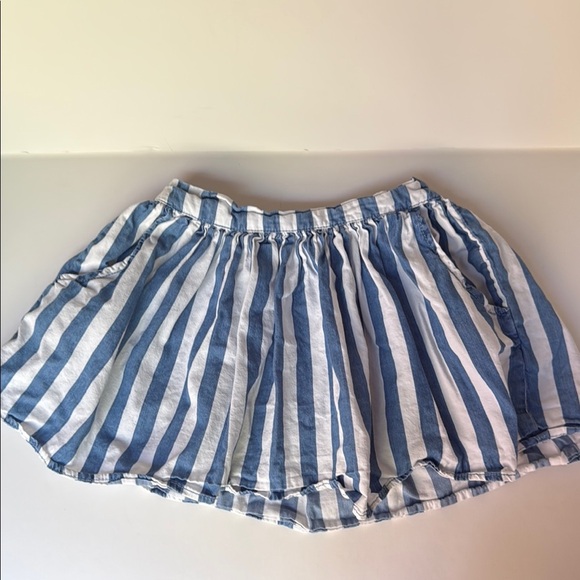 Zara Other - Zara Girls 7/8 Blue white striped skirt with pockets